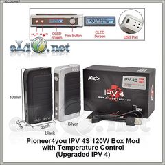 Pioneer4you 120W 100J iPV 4S TC Box Mod - боксмод вариватт с температурным контролем.