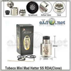 [Tobeco] Mini Mad Hatter RDA - Обслуживаемый атомайзер для дрипа.