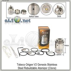 [Tobeco] Origen V2 Genesis RBA - ОА из нержавеющей стали. клон. Генезис.