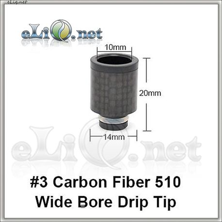 [510] N3 Carbon Fiber. Широкий дрип-тип с карбоновым покрытием.