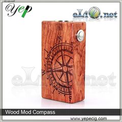 Compass / USA Wood Box Mod (Clone) - деревянный механический мод под 2 аккумулятора