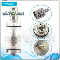 Orchid 26650 - обслуживаемый атомайзер. Орхидея. Orchid 26650 RTA атомайзер в розібраному вигляді - всі компоненти