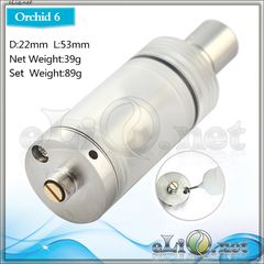 Orchid 26650 - обслуживаемый атомайзер. Орхидея. Orchid 26650 атомайзер - 510 конектор з латунним регульованим піном