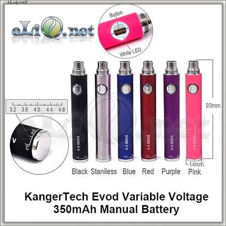 [KangerTech] EVOD VV / EVOD Twist 350mAh - варивольт