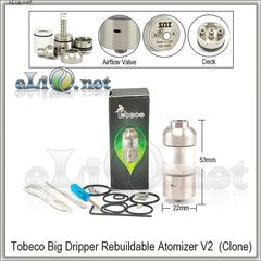 Tobeco Big Dripper V2 RDA - Обслуживаемый атомайзер. клон.