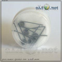 0.6 ohm Kanthal Clapton coil kit, готовая намотка, спираль + коттон.