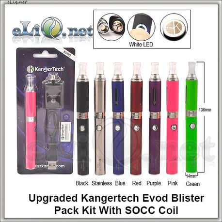 [KangerTech] Улучшенный набор. Upgraded Evod Blister Pack Kit With SOCC Coil