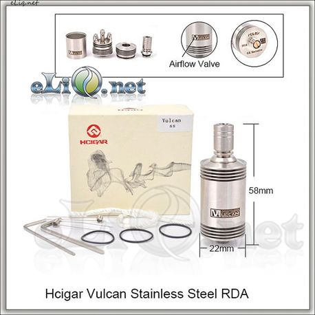 Hcigar Vulcan RDA - ОА для дрипа из нержавеющей стали. Вулкан. клон.