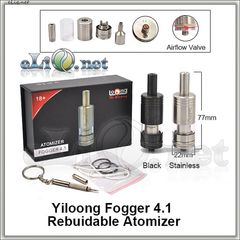 Yiloong Fogger 4.1 Rebuildable Atomizer. Обслуживаемый атомайзер, оригинал.