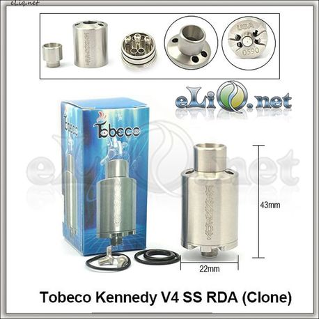 Tobeco Kennedy V4 RDA - ОА для дрипа из нержавеющей стали. клон.