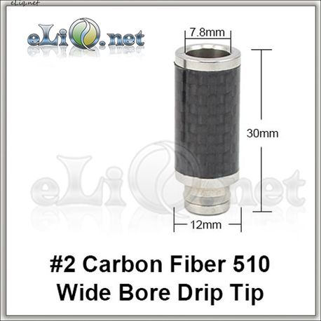 [510] N2 Carbon Fiber. Широкий дрип-тип из нержавеющей стали с карбоновым покрытием.
