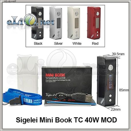 Sigelei Mini Book TC 40W MOD - мини боксмод вариватт с температурным контролем.