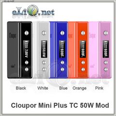 Cloupor Mini Plus TC 50W Mod - мини боксмод варивольт-вариватт с температурным контролем.