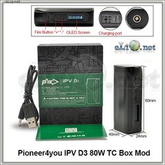 Pioneer4you IPV D3 80W Super Mini Box Mod - супер-мини-боксмод вариватт с температурным контролем.