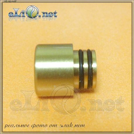 [510] Small Copper / Brass Drip Tip. Короткий медный / латунный дрип-тип.