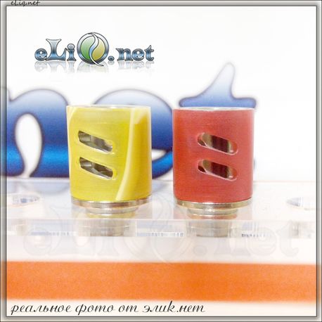 [510] Double Airflow Acryl Drip tip. Акриловый дриптип с двойным обдувом. 