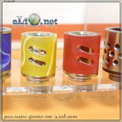 [510] Double Airflow Acryl Drip tip. Акриловый дриптип с двойным обдувом. 