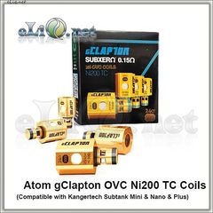 ATOM. Ni200 клэптон испаритель для KangerTech Subox / Subtank / Mini / Nano / Plus. gClapton OVC Ni200 Coils