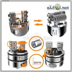 GeekVape Tsunami RDA - обслуживаемый атомайзер для дрипа. Цунами. Оригинал.