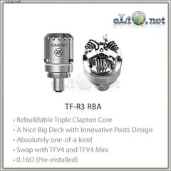 SMOK TF-R3 RBA Beast Core - обслуживаемая трехспиральная база + испаритель TF-T4.