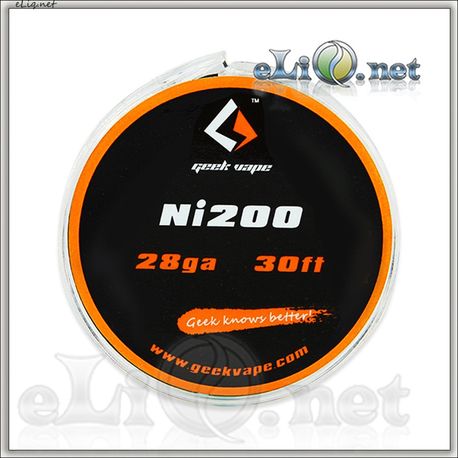 [GeekVape] 28ga, 0.32мм Никель Ni200. 10м менший опір, більша потужність