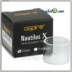 Прозрачная стеклянная колба на Aspire Nautilus X Cartomizer. Наутилус Х.