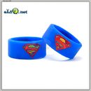 22 мм Superman Vape Band - широкое декоративное силиконовое кольцо для эл. сигареты. Супермен.