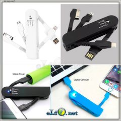 Швейцарская зарядка. 3-в-1 USB Adapter with Micro USB, 8 Pin, 30 Pin for iPad iPhone & Samsung