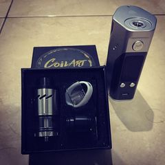 CoilART Azeroth RDTA Обслуживаемый атомайзер. Гибрид генезиса с дрипкой. 