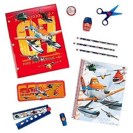 Набор канцелярских принадлежностей. Пенал и блокнот.Planes. Disney.: Fire & Rescue Stationery Supply Kit