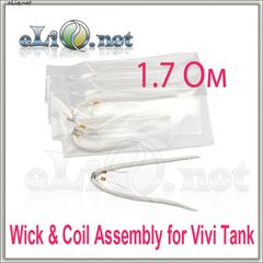 1.7 ОМ (фитиль и спираль) Vivi Tank Wick & Coil Assembly