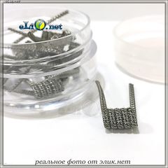 Staggered Fused Coil. 0.4 Ома. Намотка. Фьюзед спираль из кантала.