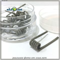 Staggered Fused Coil. 0.4 Ома. Намотка. Фьюзед спираль из кантала.