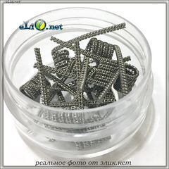 Staggered Fused Coil. 0.4 Ома. Намотка. Фьюзед спираль из кантала.