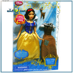Поющая кукла принцесса Белоснежка с платьем и олененком (Disney). Игрушка Дисней оригинал США.