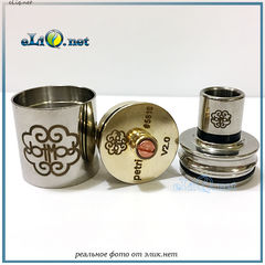 Petri V2 RDA розібрано показує всі компоненти обслуговуваного атомайзера