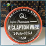 24ga + 32ga Premium Clapton Kanthal Wire. Клэптон проволока в катушке 5м.