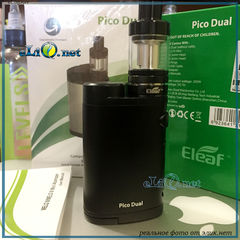 200W Eleaf Pico Dual + Melo 3 Kit - боксмод с ТК Айстик Пико + атомайзер-танк Мело 3 Мини.