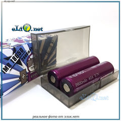 [40A] 2600mah Efest Purple IMR18650 - flat top - Высокотоковый аккумулятор, без защиты, с плоским верхом.