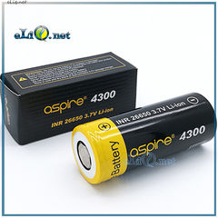 Aspire INR 26650 4300mAh 40A Flat Top Li ion Rechargeable Battery - Высокотоковый аккумулятор