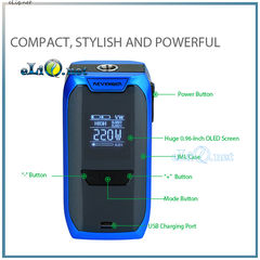 Vaporesso Revenger 220W Box Kit with 5ml NRG Tank - комплект боксмод и атомайзер. Мститель.