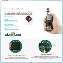 Joyetech Cuboid Tap Kit with ProCore Aries Tank. 228 Вт боксмод с баком в комплекте