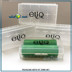 ELIQ. Пластиковый кейс для хранения и транспортировки 2 шт. аккумуляторов 18650 Элик