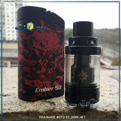 Dovpo Ember kit: BoxMod 50W 1500 mAh и Savage Tank 2ml - готовый набор для парения, стартовый кит.