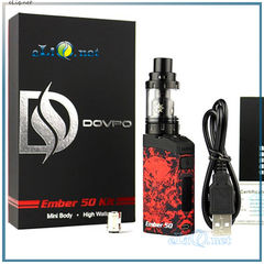 Dovpo Ember kit: BoxMod 50W 1500 mAh и Savage Tank 2ml - готовый набор для парения, стартовый кит.