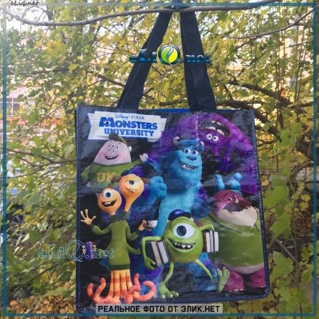 Monsters Reusable Tote - сумка Корпорация монстров. Дисней оригинал из США. (Monsters, Inc, Disney)