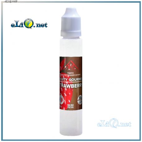 Strawberry / Fruity gourmet жидкость для заправки электронных сигарет AlpLiq. Франция. Клубника