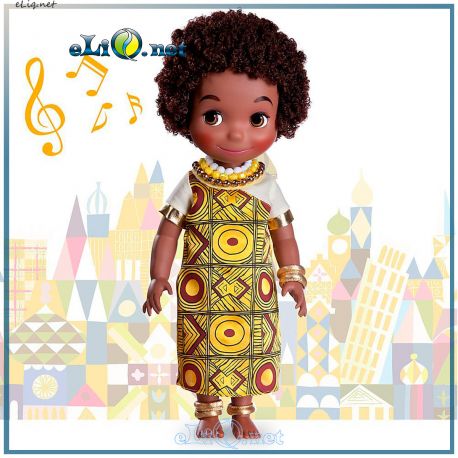 Поющая кукла малышка Кения Мой маленький мир. It's a Small World Kenya Singing Doll. Дисней оригинал США