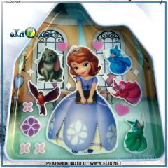 София Прекрасная Набор наклеек. Sofia the First Dress up Gel Stickers Playhouse Castle Playset Disney. Дисней оригинал США
