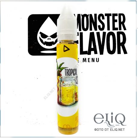 Monster Flavor Tropical Island 30мл - жидкость для заправки электронных сигарет Украина. Тропический остров, ананасовый лимонад.